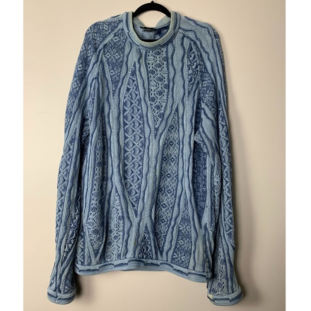 Authentic Coogi Blue Pullover Sweater XL